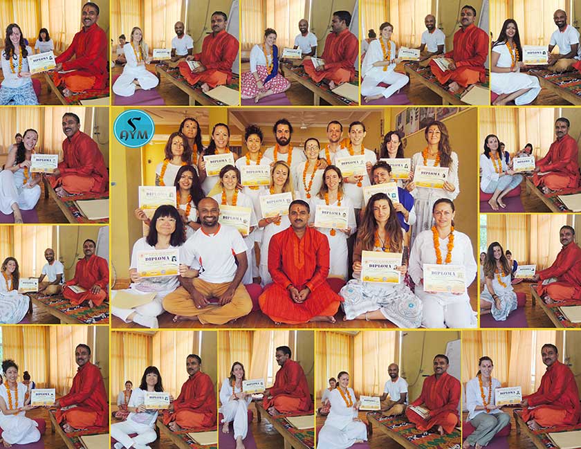 AYM Yoga Certification ceremony